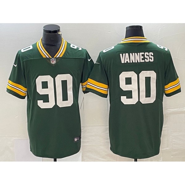 Green Bay Packers #90 Lukas Van Ness Green Vapor Untouchable Limited Stitched Jersey