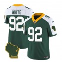 Green Bay Packers #92 Reggie White Green White 2023 F.U.S.E. Home Patch Vapor Untouchable Limited Stitched Jersey