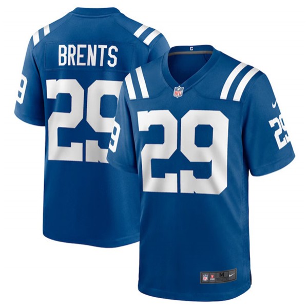 Indianapolis Colts #29 JuJu Brents Blue Stitched Game Jersey