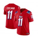 New England Patriots #11 Julian Edelman Red 2023 F.U.S.E. Vapor Limited Stitched Jersey