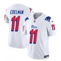 New England Patriots #11 Julian Edelman White 2023 F.U.S.E. Vapor Limited Stitched Jersey