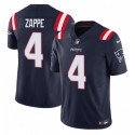 New England Patriots #4 Bailey Zappe Navy 2023 F.U.S.E. Vapor Limited Stitched Jersey