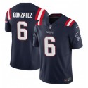 New England Patriots #6 Christian Gonzalez Navy 2023 F.U.S.E. Vapor Limited Stitched Jersey