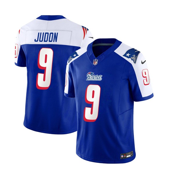New England Patriots #9 Matthew Judon Blue White 2023 F.U.S.E. Vapor Limited Stitched Jersey