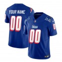 New England Patriots Custom Blue 2023 F.U.S.E. Throwback Limited Stitched Jersey