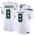 New York Jets #8 Aaron Rodgers 2023 F.U.S.E. White Vapor Untouchable Limited Stitched Jersey