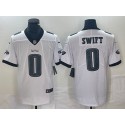 Philadelphia Eagles #0 D'Andre Swift White Vapor Limited Stitched Jersey