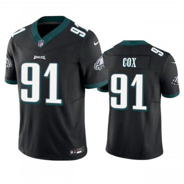 Philadelphia Eagles #91 Fletcher Cox Black 2023 F.U.S.E. Vapor Untouchable Limited Stitched Jersey