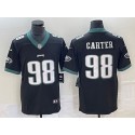 Philadelphia Eagles #98 Jalen Carter Black Vapor Limited Stitched Jersey