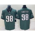 Philadelphia Eagles #98 Jalen Carter Green Vapor Limited Stitched Jersey