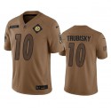 Pittsburgh Steelers #10 Mitch Trubisky 2023 Brown Salute To Service Limited Stitched Jersey