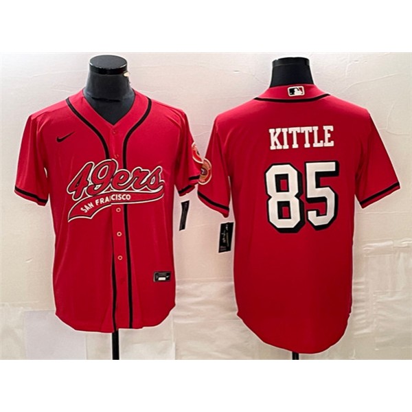 San Francisco 49ers #85 George Kittle New Red Cool Base Stitched Jersey