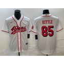 San Francisco 49ers #85 George Kittle New White Cool Base Stitched Jersey
