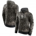 San Francisco 49ers Black Gray Blackout Tonal Pullover Hoodie