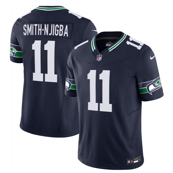 Seattle Seahawks #11 Jaxon Smith-Njigba 2023 F.U.S.E. Navy Limited Stitched Jersey