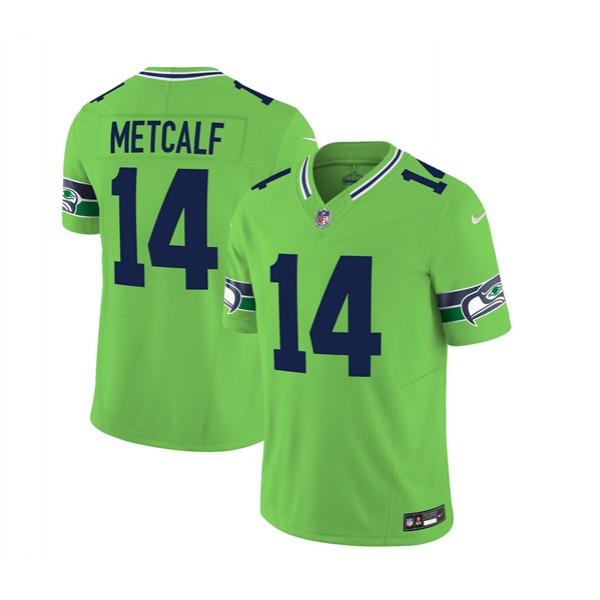 Seattle Seahawks #14 DK Metcalf 2023 F.U.S.E. Green Limited Stitched Jersey