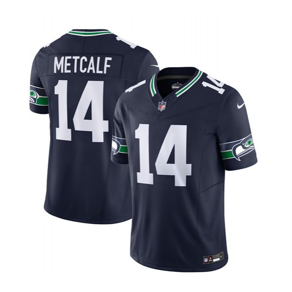 Seattle Seahawks #14 DK Metcalf 2023 F.U.S.E. Navy Limited Stitched Jersey