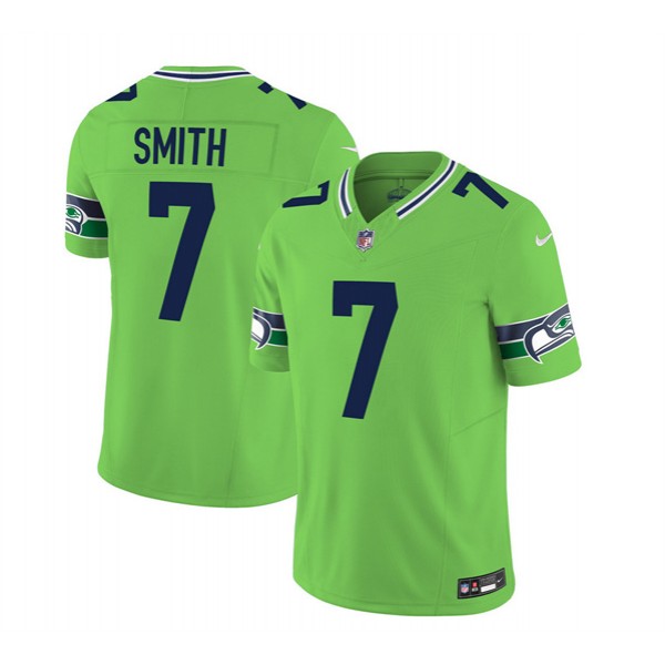 Seattle Seahawks #7 Geno Smith 2023 F.U.S.E. Green Limited Stitched Jersey