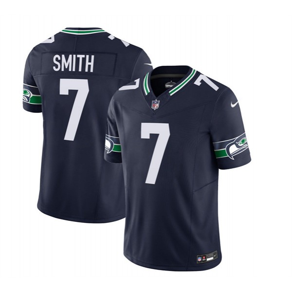 Seattle Seahawks #7 Geno Smith 2023 F.U.S.E. Navy Limited Stitched Jersey