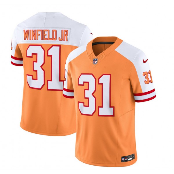 Tampa Bay Buccaneers #31 Antoine Winfield Jr. 2023 F.U.S.E. White Gold Throwback Limited Stitched Jersey