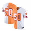 Tampa Bay Buccaneers #50 Vita Vea 2023 F.U.S.E. White Gold Split Throwback Limited Stitched Jersey