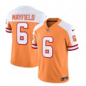 Tampa Bay Buccaneers #6 Baker Mayfield 2023 F.U.S.E. White Gold Throwback Limited Stitched Jersey