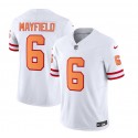 Tampa Bay Buccaneers #6 Baker Mayfield 2023 F.U.S.E. White Throwback Limited Stitched Jersey