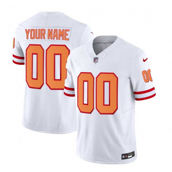 Tampa Bay Buccaneers Custom 2023 F.U.S.E. White Throwback Limited Stitched Jersey