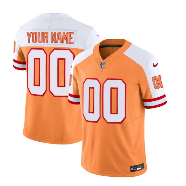 Tampa Bay Buccaneers Custom 2023 F.U.S.E.White Gold Throwback Limited Stitched Jersey