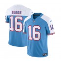Tennessee Titans #16 Treylon Burks Blue White 2023 F.U.S.E. Vapor Limited Throwback Stitched Jersey