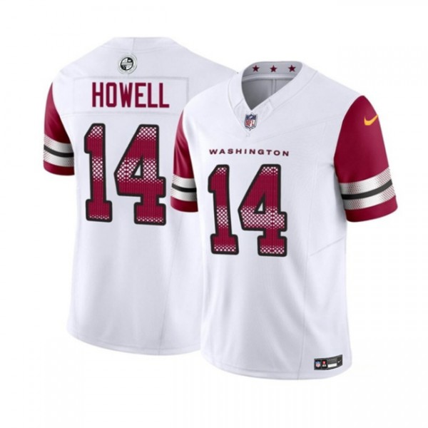 Washington Commanders #14 Sam Howell White 2023 F.U.S.E. Vapor Limited Stitched Jersey