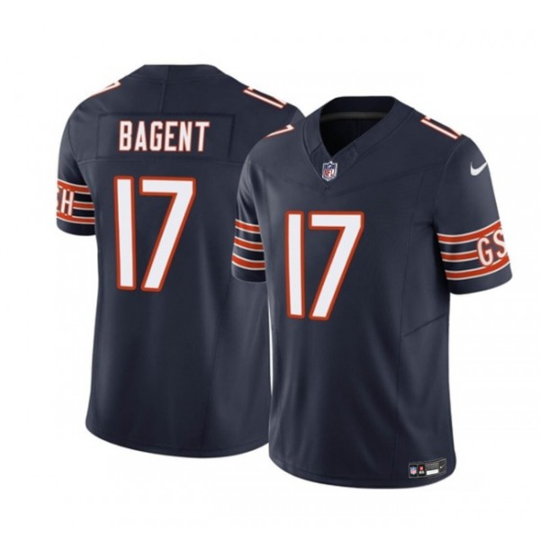 Chicago Bears #17 Tyson Bagent Navy 2023 F.U.S.E. Vapor Untouchable Limited Stitched Jersey