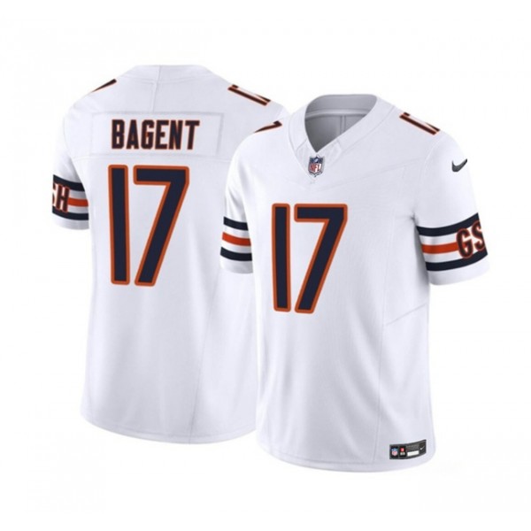 Chicago Bears #17 Tyson Bagent White 2023 F.U.S.E. Vapor Untouchable Limited Stitched Jersey