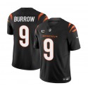 Cincinnati Bengals #9 Joe Burrow Black 2023 F.U.S.E. With 4-Star C Patch Vapor Untouchable Limited Stitched Jersey