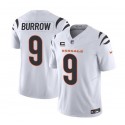 Cincinnati Bengals #9 Joe Burrow White 2023 F.U.S.E. With 4-Star C Patch Vapor Untouchable Limited Stitched Jersey