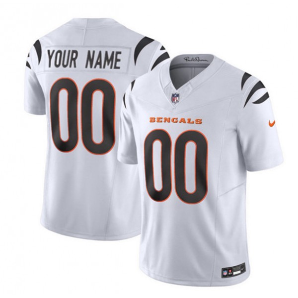 Cincinnati Bengals Custom 2023 F.U.S.E. White Vapor Untouchable Limited Stitched Jersey
