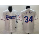 Texas Rangers #34 Nolan Ryan White Cool Base Stitched Jersey