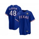 Texas Rangers #48 Jacob DeGrom Royal 2023 World Series Cool Base Stitched Jersey