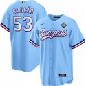 Texas Rangers #53 Adolis García Blue 2023 World Series Cool Base Stitched Jersey