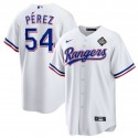 Texas Rangers #54 Martín Pérez White 2023 World Series Stitched Jersey