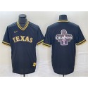 Texas Rangers Black 2023 World Series Champions Big Logo Cool Base Stitched Jersey
