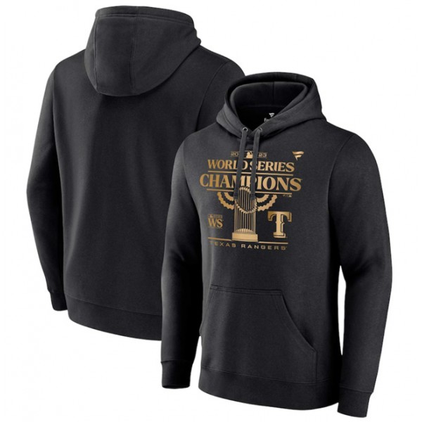 Texas Rangers Black 2023 World Series Champions Parade Pullover Hoodie