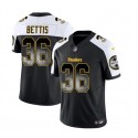 Pittsburgh Steelers #36 Jerome Bettis Black White 2023 F.U.S.E. Smoke Vapor Untouchable Limited Stitched Jersey