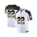 Pittsburgh Steelers #22 Najee Harris White Black 2023 F.U.S.E. Smoke Vapor Untouchable Limited Stitched Jersey