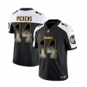 Pittsburgh Steelers #14 George Pickens Black White 2023 F.U.S.E. Smoke Vapor Untouchable Limited Stitched Jersey