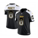 Pittsburgh Steelers #8 Kenny Pickett Black White 2023 F.U.S.E. Smoke Vapor Untouchable Limited Stitched Jersey