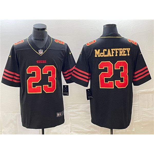 San Francisco 49ers #23 Christian McCaffrey Black Stitched Jersey