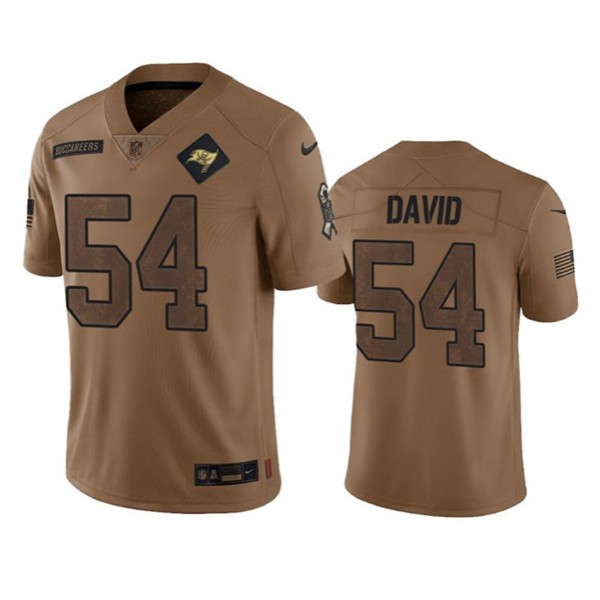 Tampa Bay Buccaneers #54 Lavonte David 2023 Brown Salute To Service Limited Stitched Jersey