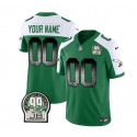 Philadelphia Eagles Custom Green White 2023 F.U.S.E. Throwback Vapor Untouchable Limited Stitched Jersey