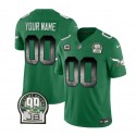 Philadelphia Eagles Custom Green 2023 F.U.S.E. Throwback Vapor Untouchable Limited Stitched Jersey